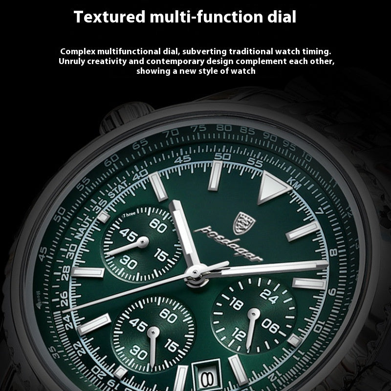 Men's Watch Waterproof Luminous Calendar Multi-function Timing