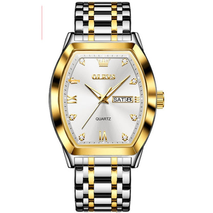 Quartz Barrel-shaped Business Authentic Men's Watch