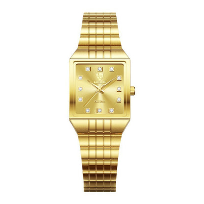 Luxury Gold Men's Quartz Watch Classic Diamond